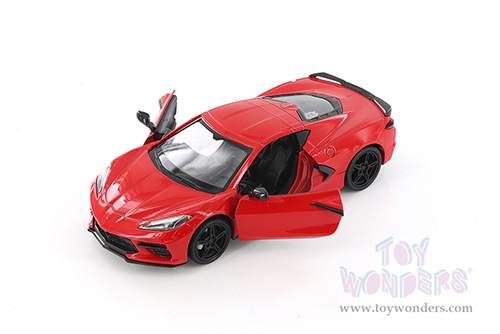 Showcasts  Collectibles - Chevrolet® Corvette® C8 Stingray Hardtop (2020, 1/24 scale diecast model car, Red) 79360R/16D