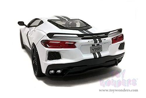 Showcasts  Collectibles - Chevrolet&reg; Corvette&reg; C8 Stingray Hardtop (2020, 1/24 scale diecast model car, White) 79360WHK