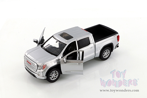 Showcasts Collectibles - GMC&reg; Sierra 1500 SLT Crew Cab Pickup Truck (2019, 1/27 scale diecast model car, Silver) 79361SV/16D