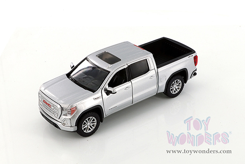 Showcasts Collectibles - GMC&reg; Sierra 1500 SLT Crew Cab Pickup Truck (2019, 1/27 scale diecast model car, Silver) 79361SV/16D