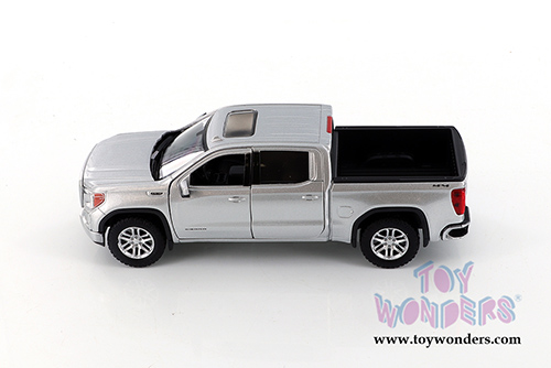 Showcasts Collectibles - GMC&reg; Sierra 1500 SLT Crew Cab Pickup Truck (2019, 1/27 scale diecast model car, Silver) 79361SV