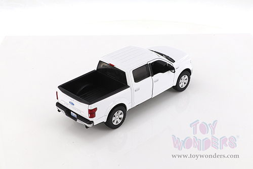 Showcasts Collectibles - Ford F-150 Lariat Crew Cab Pickup Truck (2019, 1/27 scale diecast model car, White) 79363WH/16D