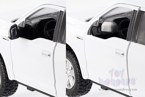 Showcasts Collectibles - Ford F-150 Lariat Crew Cab Pickup Truck (2019, 1/27 scale diecast model car, White) 79363WH/16D