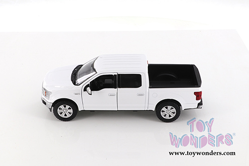 Showcasts Collectibles - Ford F-150 Lariat Crew Cab Pickup Truck (2019, 1/27 scale diecast model car, White) 79363WH