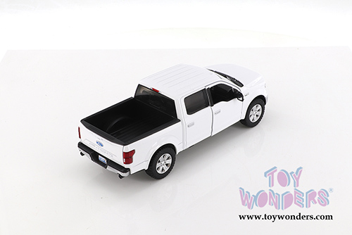 Showcasts Collectibles - Ford F-150 Lariat Crew Cab Pickup Truck (2019, 1/27 scale diecast model car, White) 79363WH