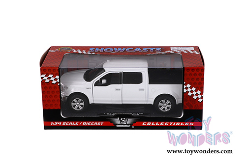 Showcasts Collectibles - Ford F-150 Lariat Crew Cab Pickup Truck (2019, 1/27 scale diecast model car, White) 79363WH