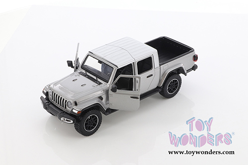 Showcasts® Collectibles - Jeep® Gladiator Overland (Closed Top) Pickup Truck (2021, 1/27 scale diecast model car, Silver) 79365SV MAP: $22.99