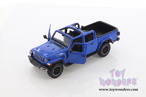 Showcasts Collectibles - Jeep&reg; Gladiator Overland (Open Top) Pickup Truck (2021, 1/27 scale diecast model car, Blue) 79367BU