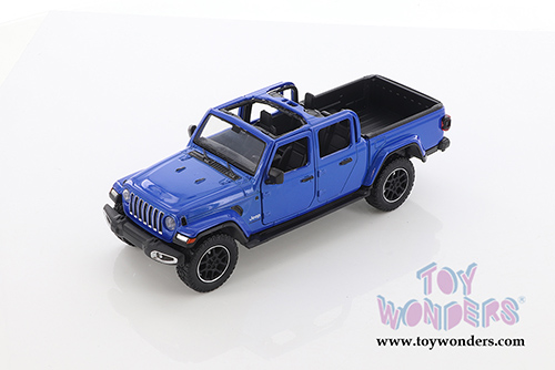 Showcasts Collectibles - Jeep&reg; Gladiator Overland (Open Top) Pickup Truck (2021, 1/27 scale diecast model car, Blue) 79367BU