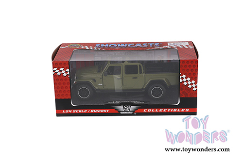 Showcasts® Collectibles - Jeep® Gladiator Overland (Open Top) Pickup Truck (2021, 1/27 scale diecast model car, Green) 79367GN MAP: $22.99