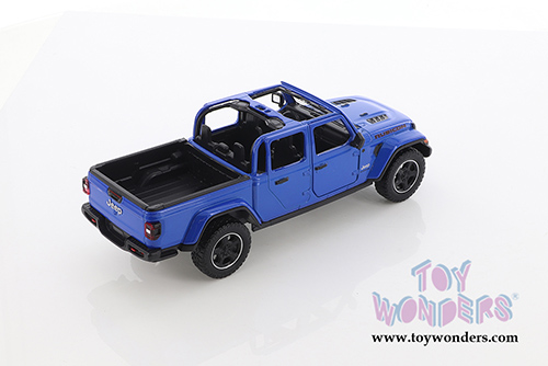 Showcasts® Collectibles - Jeep® Gladiator Rubicon Pickup Truck Open Top (2021, 1/27 scale diecast model car, Blue) 79370BU MAP: $22.99