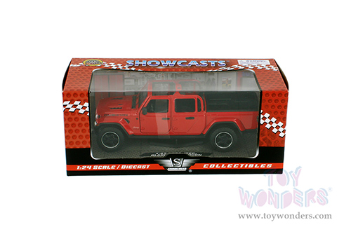 Showcasts® Collectibles - Jeep® Gladiator Rubicon Pickup Truck Open Top (2021, 1/27 scale diecast model car, Red) 79370R MAP: $22.99