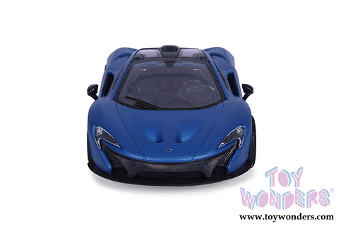 Motormax Satin Paint - McLaren P1&trade; Hardtop (1/24 scale diecast model car, Matte Blue) 79508