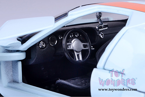 Motormax - Ford GT Concept #6 Gulf Oil (1/24 scale die cast model car, Light Blue/Orange) 79641