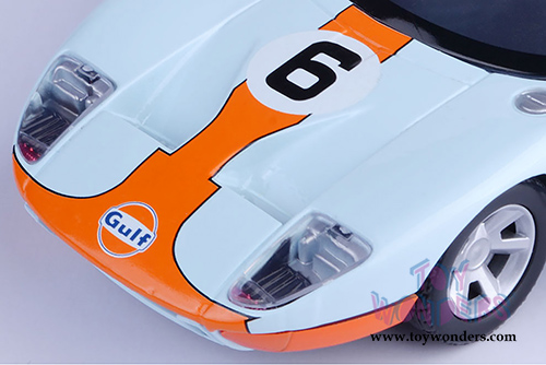 Motormax - Ford GT Concept #6 Gulf Oil (1/24 scale die cast model car, Light Blue/Orange) 79641