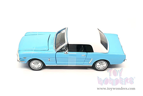 Motormax 007 James Bond Collection - Ford Mustang Hardtop - Thunderball (60 years of Bond) (1964½, 1/24 scale diecast model car, Turquoise) 79855WTQ