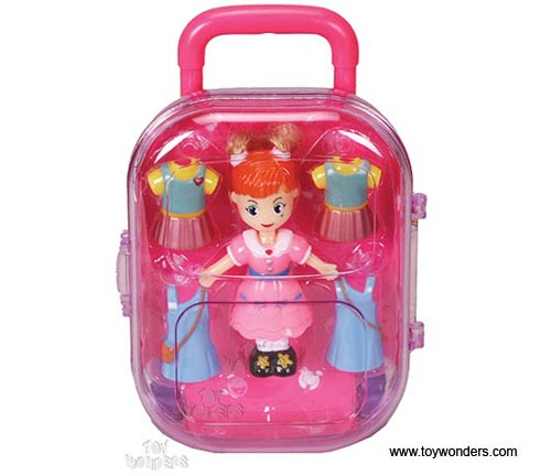Bizzy Tracy Chic Girl Travel Case & Doll Playset (Asstd.) 8001TB