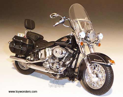Die-Cast Promotions - Harley-Davidson FLSTC Heritage Softail Classic Motorcycle (2011, 1/12 scale diecast model, Vivid Black) 81144