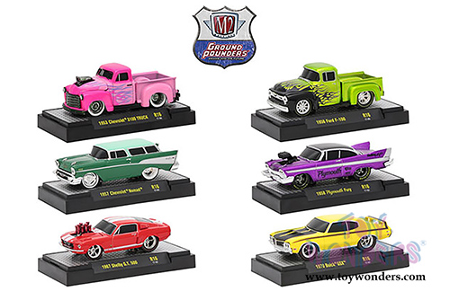 Castline M2 Machines - Ground Pounders Release 16 (1/64 scale diecast model car, Asstd.) 82161/16