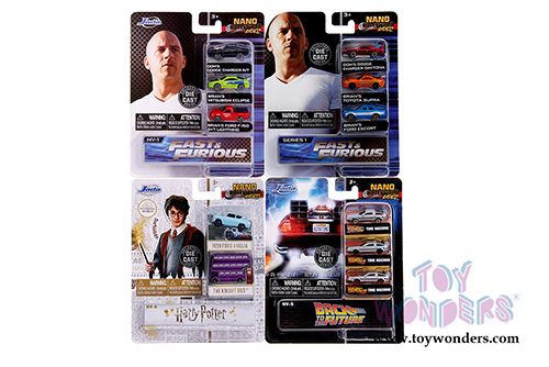 Jada Toys Nano Hollywood Rides | Assortment Pack (1/65, diecast model car, Asstd.) 83548W4