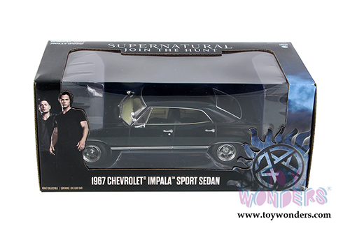 Greenlight Hollywood - Supernatural Join The Hunt Chevrolet&reg; Impala&trade; Sport Sedan (1967, 1/24 scale diecast model car, Black) 84032/12