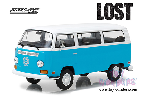 Greenlight Hollywood - LOST Dharma van Volkswagen&reg; Type 2 (1971, 1/24 scale diecast model car, Blue/White) 84033