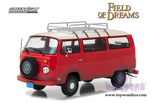 Greenlight Hollywood - Field of Dreams Volkswagen&reg; Type 2 (1973, 1/24 scale diecast model car, Red/White) 84034
