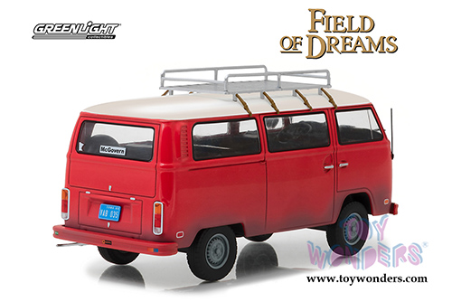 Greenlight Hollywood - Field of Dreams Volkswagen&reg; Type 2 (1973, 1/24 scale diecast model car, Red/White) 84034