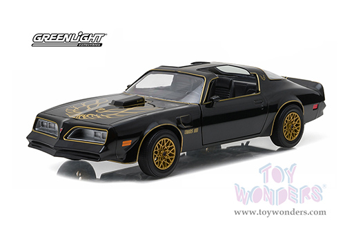 Greenlight - Pontiac Firebird Trans Am T Top (1977, 1/24 scale diecast model car,  Starlite Black/Golden) 84036