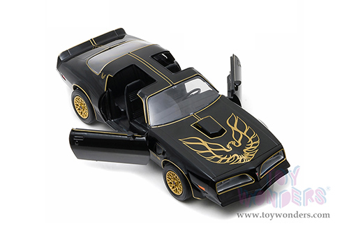 Greenlight - Pontiac Firebird Trans Am T Top (1977, 1/24 scale diecast model car,  Starlite Black/Golden) 84036