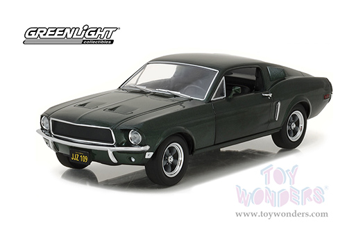 Greenlight - Ford Mustang GT Fastback (1968, 1/24 scale diecast model car, Highland Green) 84038