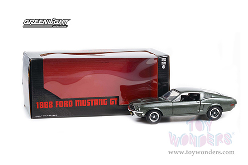 Greenlight - Ford Mustang GT Fastback (1968, 1/24 scale diecast model car, Highland Green) 84038