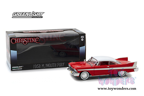 Greenlight - Hollywood Christine Plymouth Fury Hardtop (1958, 1/24 scale diecast model car, Red) 84071
