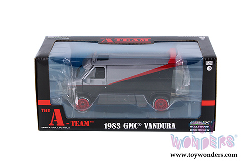 Greenlight - Hollywood The A-Team&trade; GMC&reg; Vandura (1983, 1/24 scale diecast model car, Gray/Black) 84072