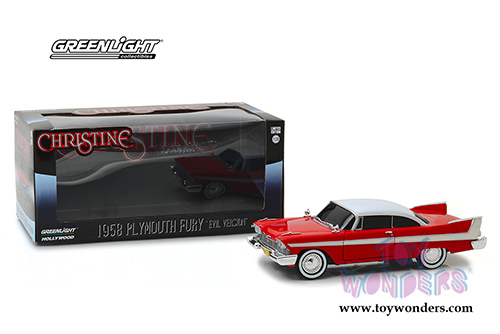 Greenlight - Hollywood Christine Plymouth Fury "Evil Version" Hardtop (1958, 1/24 scale diecast model car, Red) 84082