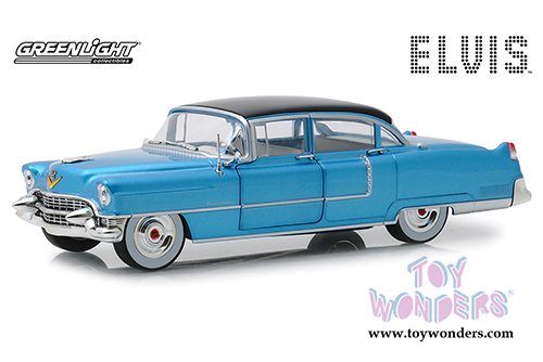 Greenlight Hollywood - Elvis Presley's Cadillac Fleetwood&trade; Series 60 Hardtop (1955, 1/24 scale diecast model car, Blue) 84093
