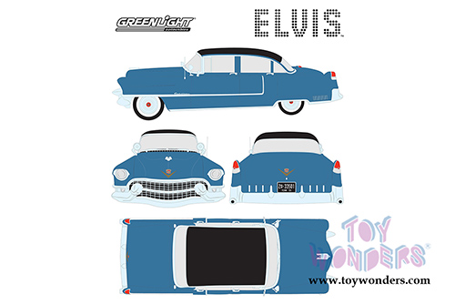Greenlight Hollywood - Elvis Presley's Cadillac Fleetwood&trade; Series 60 Hardtop (1955, 1/24 scale diecast model car, Blue) 84093