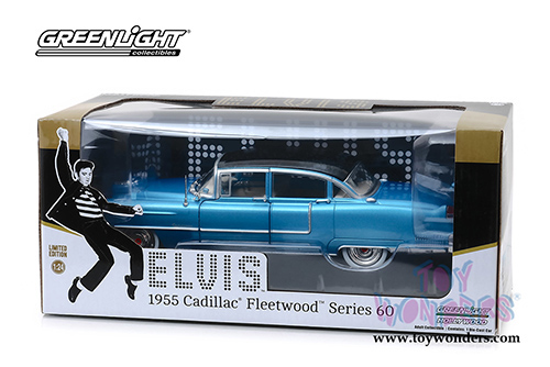 Greenlight Hollywood - Elvis Presley's Cadillac Fleetwood&trade; Series 60 Hardtop (1955, 1/24 scale diecast model car, Blue) 84093