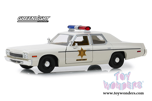 Greenlight - Dodge Monaco Hazzard County Sheriff (1975, 1/24 scale diecast model car, Cream) 84094