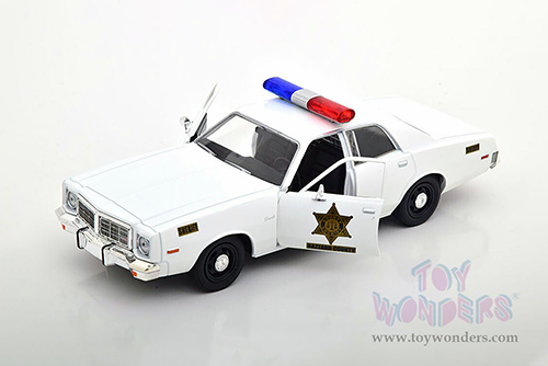 Greenlight - Dodge Coronet Hazzard County Sheriff (1975, 1/24 scale diecast model car, White) 84104