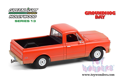 Greenlight Hollywood Series 13 | Chevrolet&reg; C-10 Pickup Truck "Groundhog Day" (1971, 1/24 scale diecast model car, Orange Weathered) 84131