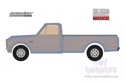 Greenlight Hollywood - The Texas Chain Saw Massacre (1974) - Chevrolet&reg; C-10 Pickup Truck (1971, 1/24 scale diecast model car, Light Blue) 84141