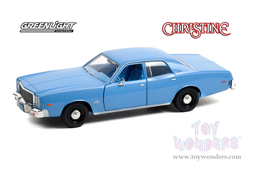 Greenlight Hollywood - Christine (1983) Detective Rudolph Junkins - Plymouth Fury (1977, 1/24 scale diecast model car, Steel Blue) 84142