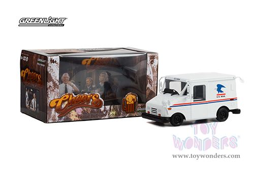 Greenlight Hollywood Series 15 | U.S. Mail Long-Life Postal Delivery Vehicle (LLV) (Cliff Clavin's) "Cheers" (1/24 scale diecast model car, White) 84151