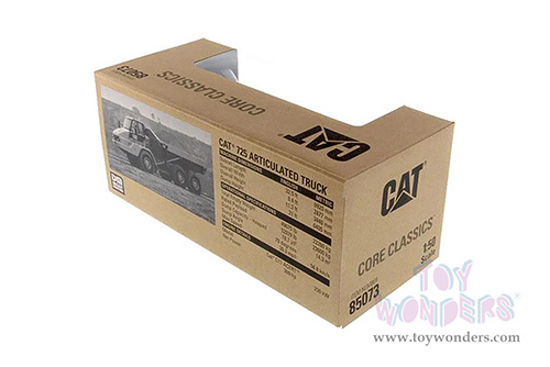 Diecast Masters - Caterpillar® 725 Articulated Truck with Operator - Core Classics Series (1/50 scale diecast model car, Yellow) 85073C MAP: $74.99