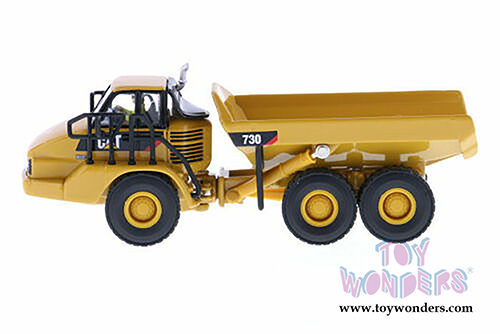 Diecast Masters - Caterpillar 730 Articulated Truck with Operator - High Line Series (HO 1/87 scale diecast model car, Yellow) 85130