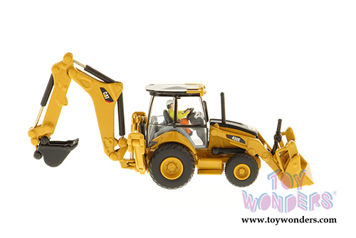 Diecast Masters - Caterpillar 450E Backhoe Loader with Operator - High Line Series (HO 1/87 scale diecast model car, Yellow) 85263 MAP: $34.99
