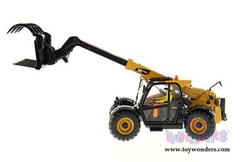 Diecast Masters - Caterpillar TH407C Telehandler with Attachments - High Line Series (1/32 scale diecast model car, Yellow/black) 85278