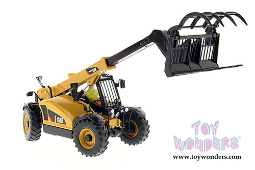 Diecast Masters - Caterpillar TH407C Telehandler with Attachments - High Line Series (1/32 scale diecast model car, Yellow/black) 85278