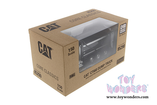 Diecast Masters - Caterpillar CT660 Dump Truck with Operator - Core Classics Series (1/50 scale diecast model car, Yellow/Black) 85290C